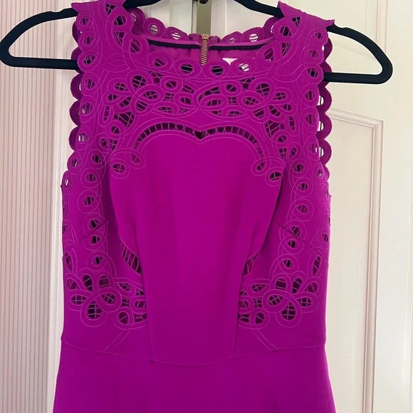 Ted Baker Sleeveless Dress with Lace Details - Picture 2 of 8